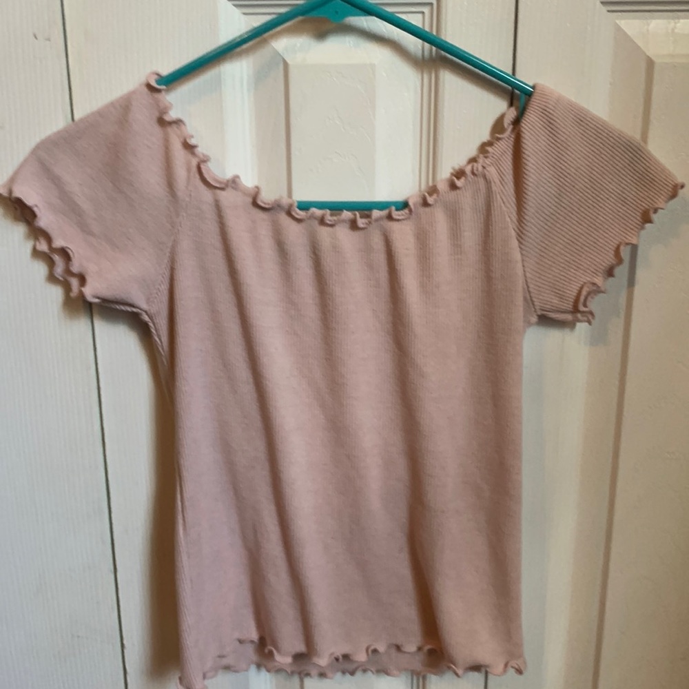 Off the shoulder crop top